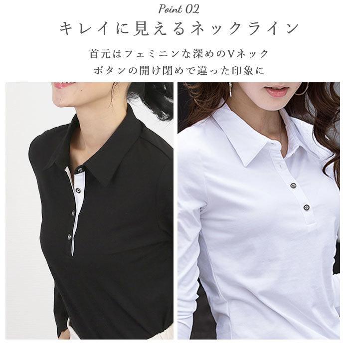 【未着用】Black & White レディース ポロシャツ サイズL タグ付き 未着用】Black & White レディース ポロシャツ サイズL タグ付き