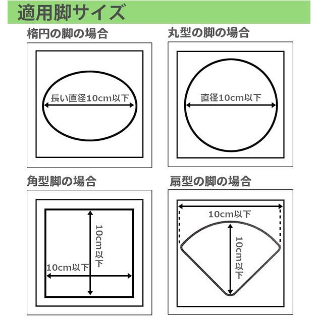 継ぎ脚 テーブル こたつ ハイヒールプラス S スクエア 角型 4個組 継ぎ足 脚 底上げ 高さ 4cm 7cm 1辺 10cm 継ぎ足し