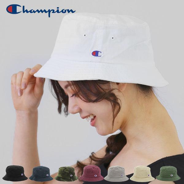 チャンピオン ハット バケットハット Champion メンズ レディース サファリハット 綿100 男女兼用 日よ