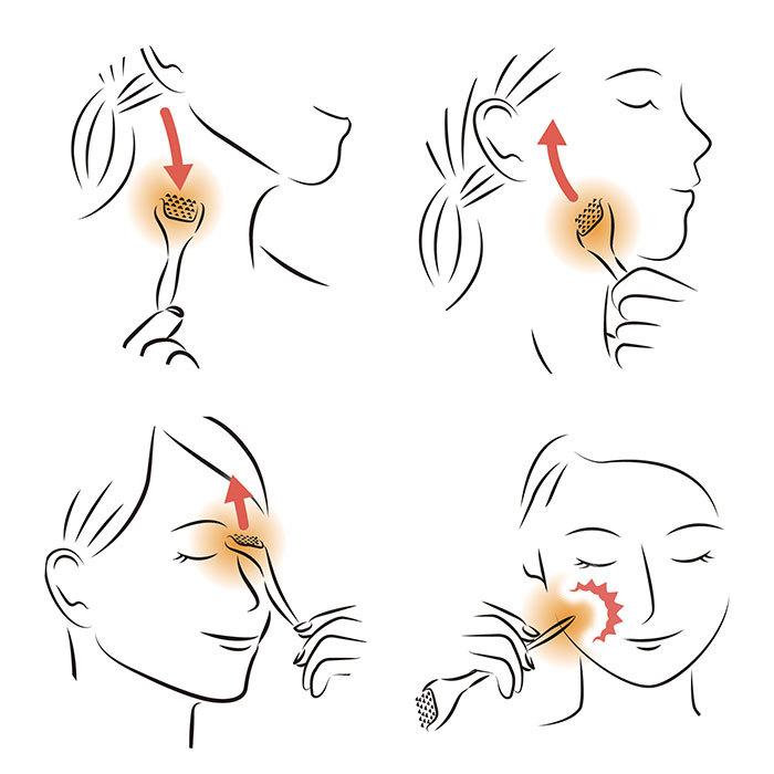 熱伝導トリートメントローラー 美容 鍼 ローラー 通販 アイケア フェイスケア ツボ押し ミニ 首 フェイスローラー コロコロ 顔 肌 ツボ押し棒 プレゼント｜backyard-1｜11
