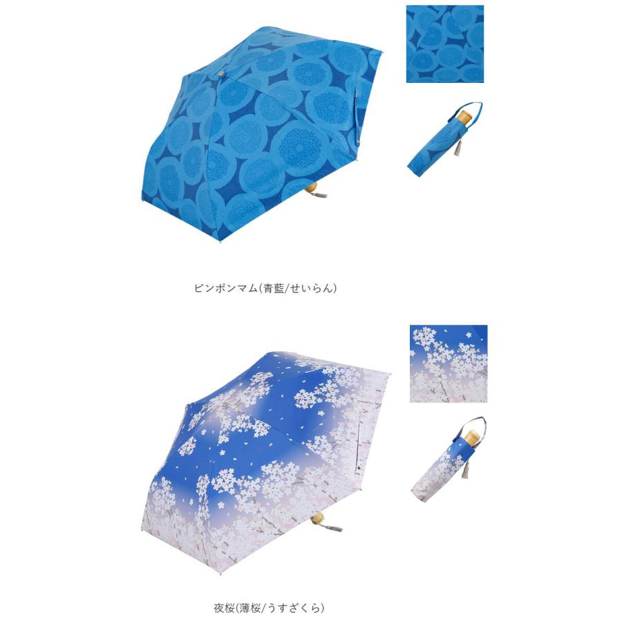 折りたたみ傘 通販折りたたみ傘 レディース かわいい 晴雨兼用 おしゃれ 50cm 6本骨 円形手元 UVカット率99%以上 遮光率99%以上 遮熱 UPF50＋ 河馬印本舗 晴雨 | 河馬印本舗 | 17