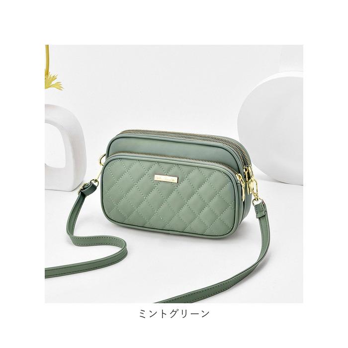 【グリーン】SOEUR/キルティングミニショルダーBAG soeur（スール） ショルダーバッグ バッグ SOEUR/ミニショルダー