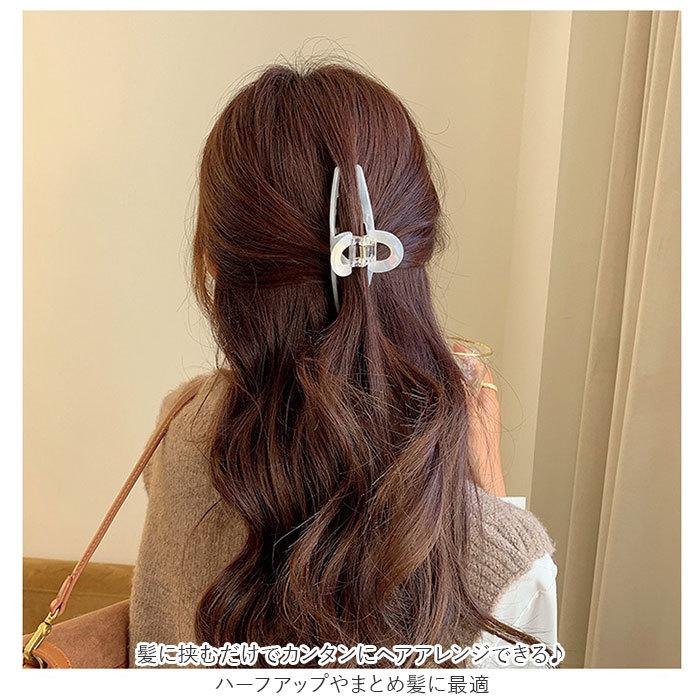 ヘアクリップ 韓国 通販 バレッタ バンスクリップ 髪どめ まとめ髪 