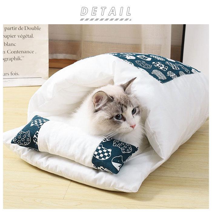 猫　ペット　ベッド　寝床　布団　愛猫　部屋　新品　簡単 楽天市場】猫ベッド 猫用寝袋 犬 猫 ペットベッド 冬用 寒さ対策