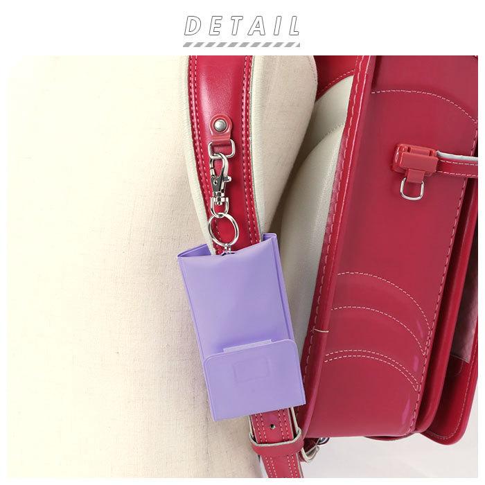 リバティ ラミネート リール式キーケース　ネビュリー・ピンク ランドセルに付けられる♪リールキーケース☆リバティ・ベッツィ