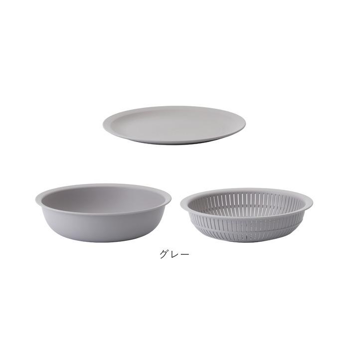 like-it 通販like-it ライクイット 米とぎ ザル ボウル 浅型 プレート セット 米研ぎボウル 水切り 湯引き 皿 蓋 北欧 軽量 炊飯 お米 キッチン デザイン おし | Like-it | 13