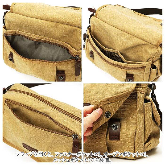 ショルダーバッグ 通販ショルダーバッグ メンズ 小さめ キャンバス