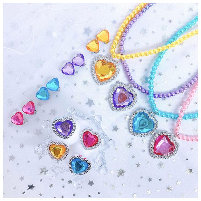 minacute ミナキュート アクセサリー 通販 キッズ ネックレス リング イヤリング 子供用 小物 キラキラ カラフル 学芸会 発表会 子供 こども 子ども 女の子 |  | 07