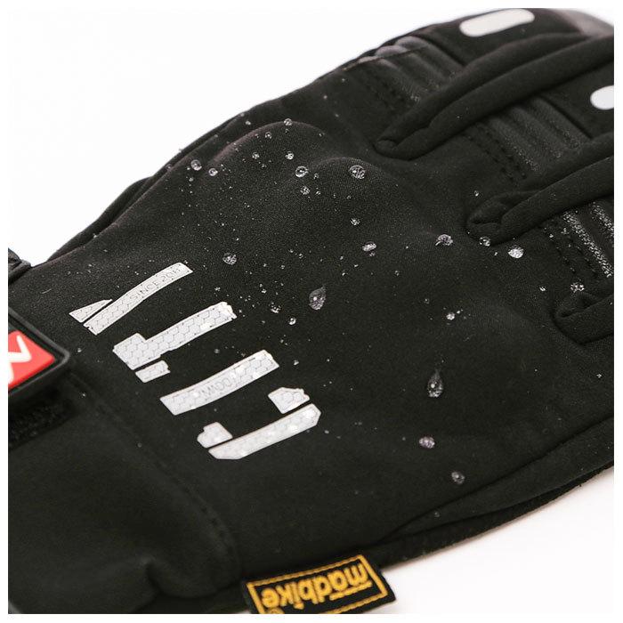 バイクグローブ 冬 防寒 手袋 通販 撥水 防風 風除け 厚手 スマートフォン  スマホタッチパネル 裏起毛 滑り止め しっかり保護 衝撃吸収 反射テープ バイク | フィット | 04