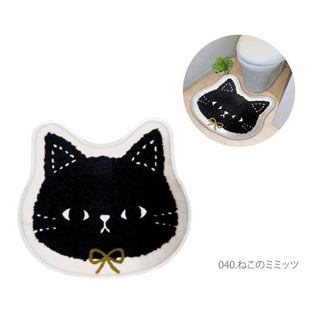 トイレマット かわいい 通販 トイレ マット 単品 キャラクター おしゃれ 豆しば マメシバ ねこ クロ 猫 ミケ  ネコ キジトラ いぬ 犬 イヌ｜backyard-1｜17