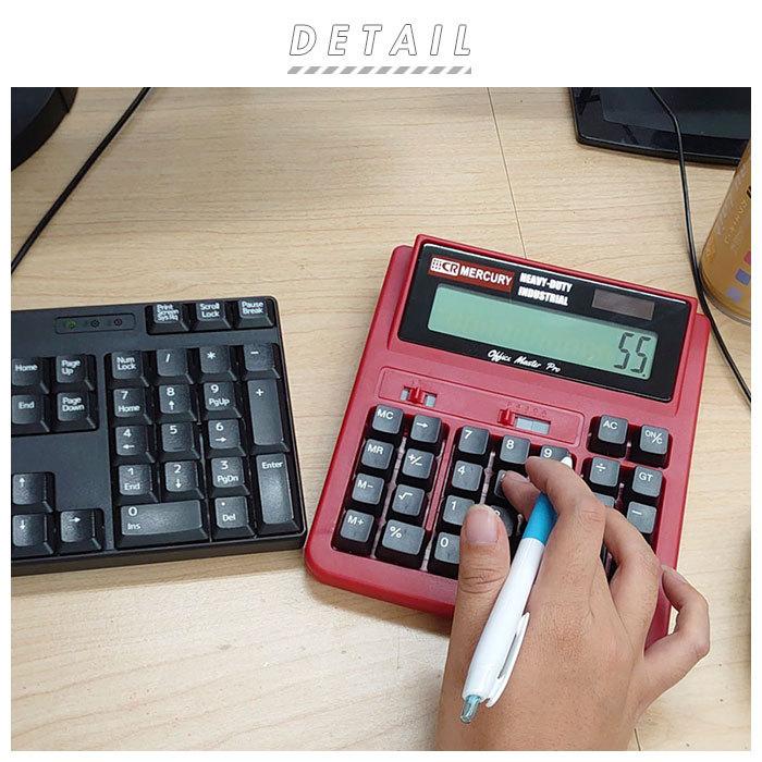 電卓 12桁 通販 マーキュリー 雑貨 おしゃれ かわいい 高価値 大きい 計算機 ソーラー 大型 事務 キーボード 卓上 アメリカン レトロ Mercury