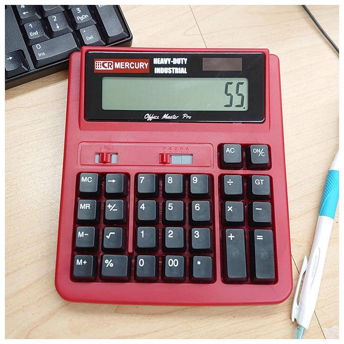 電卓 12桁 通販 マーキュリー 雑貨 おしゃれ かわいい 高価値 大きい 計算機 ソーラー 大型 事務 キーボード 卓上 アメリカン レトロ Mercury
