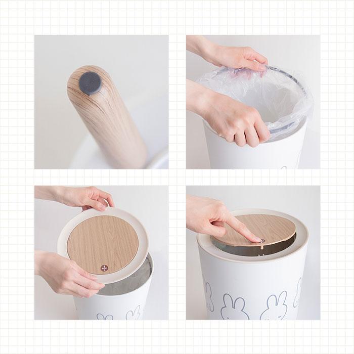 ゴミ箱 ミッフィー 通販 ごみ箱 ダストボックス ミッフィ グッズ miffy 大人 小物入れ ふた付き おしゃれ かわいい 可愛い 蓋つき リビング 子供部屋 |  | 10
