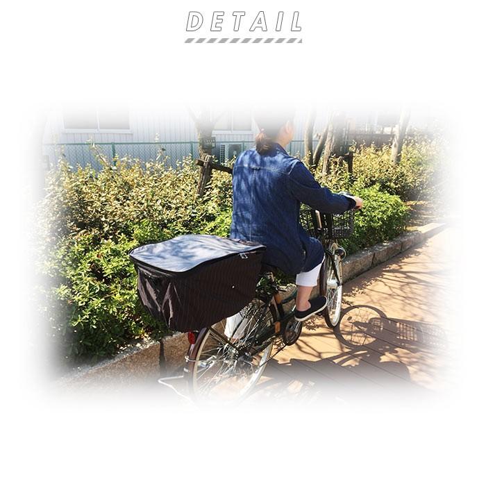 自転車 カゴカバー 後ろ 通販 大きい おしゃれ 後ろカゴ カバー はっ水 撥水 自転車カゴカバー バスケットカバー 2段 2段式 二段 二段式 折りたたみ | ブランド登録なし | 01