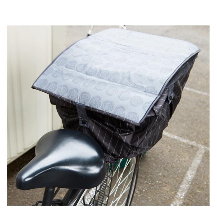 自転車 カゴカバー 後ろ 通販 大きい おしゃれ 後ろカゴ カバー はっ水 撥水 自転車カゴカバー バスケットカバー 2段 2段式 二段 二段式 折りたたみ | ブランド登録なし | 04