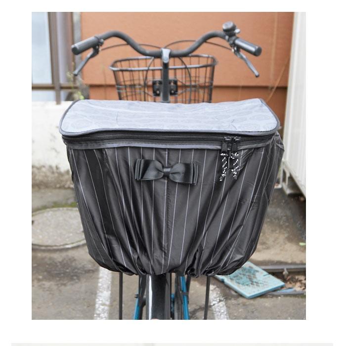 自転車 カゴカバー 後ろ 通販 大きい おしゃれ 後ろカゴ カバー はっ水 撥水 自転車カゴカバー バスケットカバー 2段 2段式 二段 二段式 折りたたみ | ブランド登録なし | 05