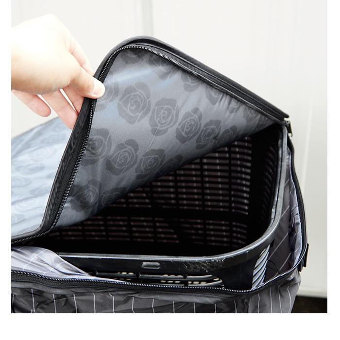 自転車 カゴカバー 後ろ 通販 大きい おしゃれ 後ろカゴ カバー はっ水 撥水 自転車カゴカバー バスケットカバー 2段 2段式 二段 二段式 折りたたみ | ブランド登録なし | 06