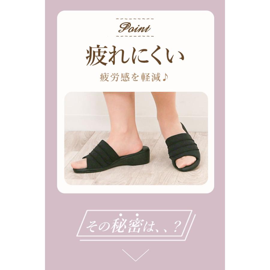 パンジー サンダル 6830 pansy 定番 つっかけ オフィスサンダル 疲れない 室内履き レディース きれいめ 履きやすい 歩きやすい 軽量 疲れにくい ローヒール | PANSY | 10