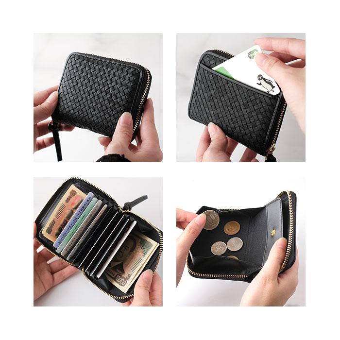 perche ペルケ 財布 08-06-04060 通販 カードケース 二つ折り財布