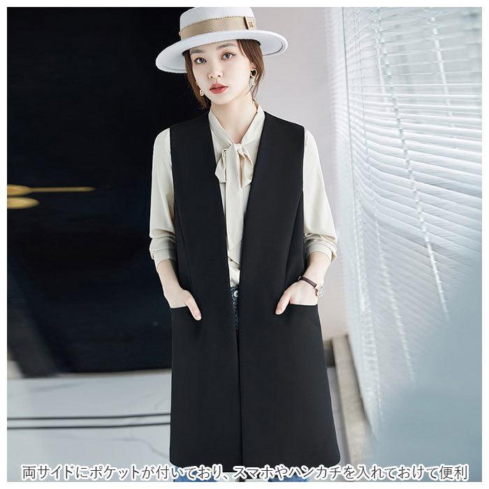 ジレ 通販ジレ ベスト レディース ロングベスト ロング丈 グレー ジレ 通販ジレ ベスト レディース ロングベスト ロング丈 グレー