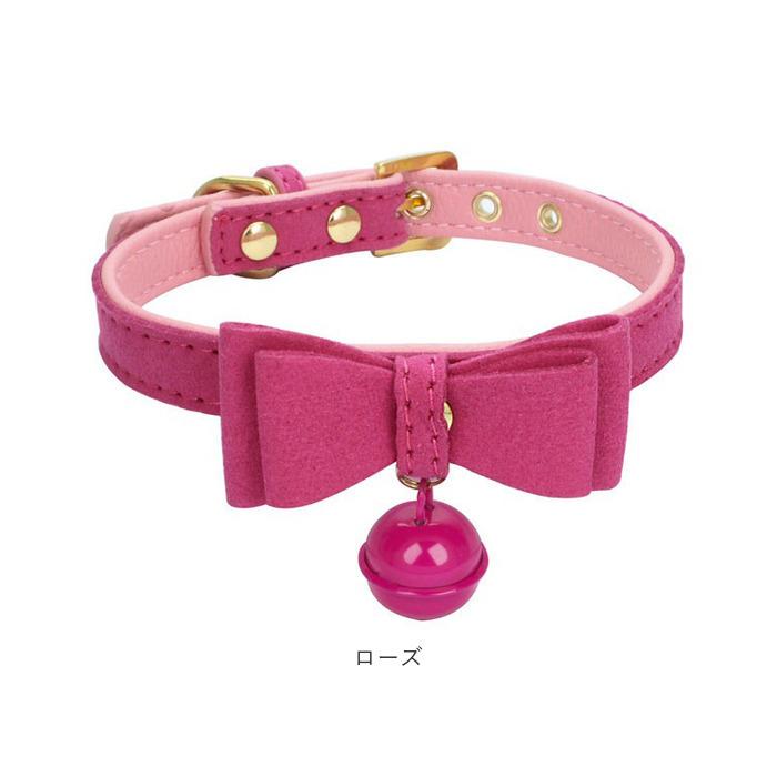 リボン首輪(パープルローズ)&リードセット、わんちゃん猫ちゃん用 リボン首輪(パープルローズ)&リードセット、わんちゃん猫ちゃん