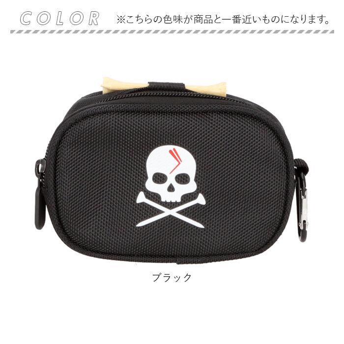 【MARK & LONA】サークルスカルバッチ モコモコゴルフポーチボールケース MARK & LONA】サークルスカルバッチ モコモコゴルフポーチボール