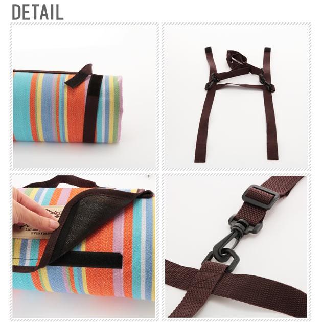 レジャーシート 厚手 おしゃれ 大きい 防水 クッション コンパクト 3人 4人 5人 130×150cm 子供 キッズ 大判 フリース コンパクト ショルダー マジックテープ | ブランド登録なし | 01