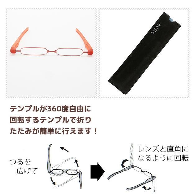 ポッドリーダー 老眼鏡 シニアグラス おしゃれ リーディンググラス 折りたたみ podreader 折りたたみ老眼鏡 携帯用 コンパクト 薄型 軽量 | ブランド登録なし | 02