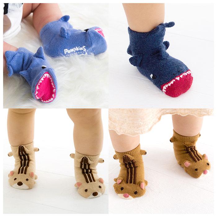 POMPKINS（ポプキンズ） ベビー 通販ベビー 靴下 ソックス 恐竜 サメ