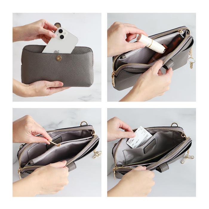 スマホショルダー 財布 通販 ピソラロ pisoraro ピソラロ財布 スマホショルダーバッグ お財布ポシェット お財布ポーチ ミニショルダー ウォレット |  | 25