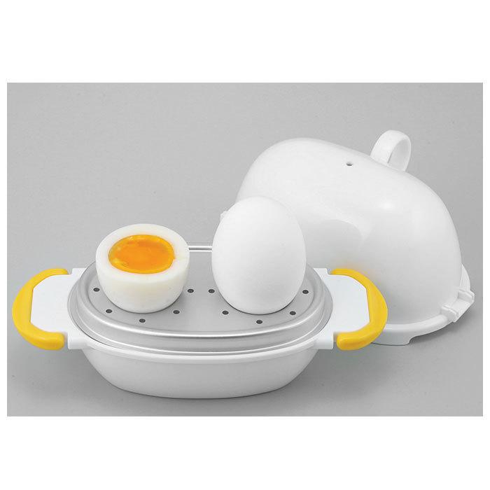 ゆでたまご 通販ゆでたまご 電子レンジ 2個用 レンジでらくチン ゆで卵
