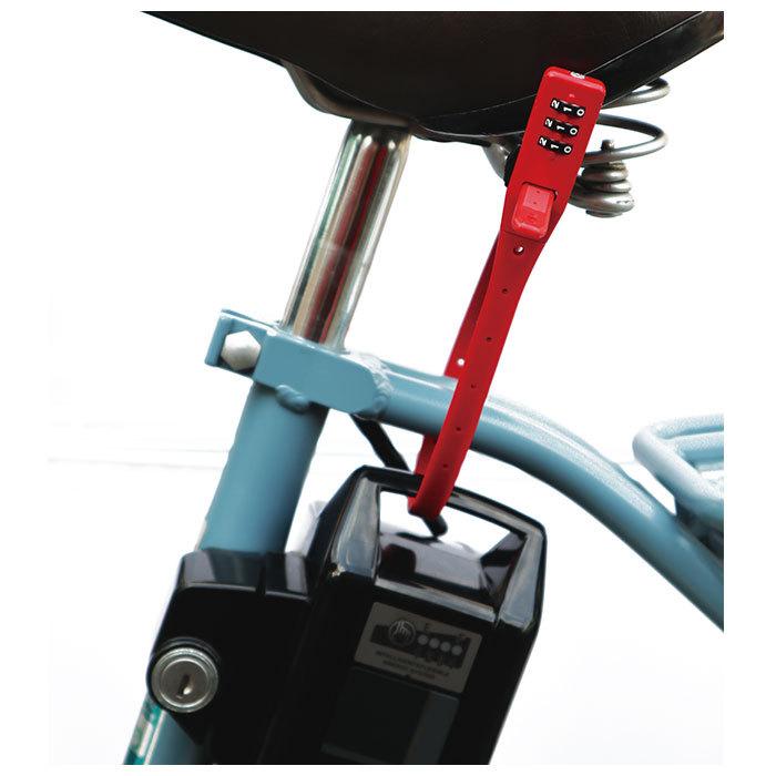 自転車 通販自転車 鍵 ダイヤル カギ ダイヤル式 ダイヤルロック 3桁 暗証番号変更 電動アシスト バッテリー ロック 盗難防止 おしゃれ シンプル 結束バンド式 |  | 03