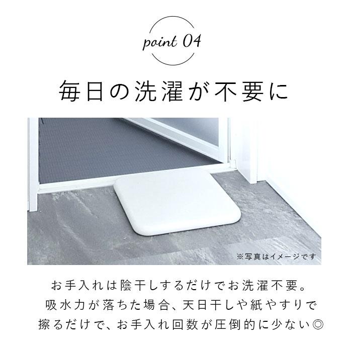 珪藻土バスマット soil 通販 おしゃれ かわいい 白 ホワイト 青 ブルー