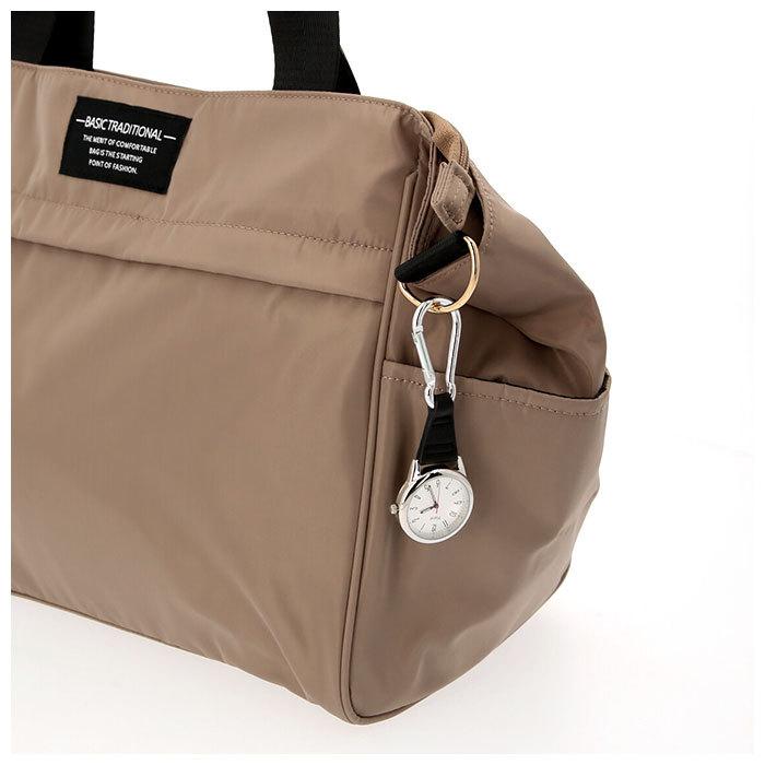 カラビナ 通販カラビナ 時計 フックウォッチ カラビナウォッチ キーホルダー 懐中時計 合皮 フェイクレザー 黒 ブラウン ベージュ 白 赤 グレー レトロ 大人 | ブランド登録なし | 08