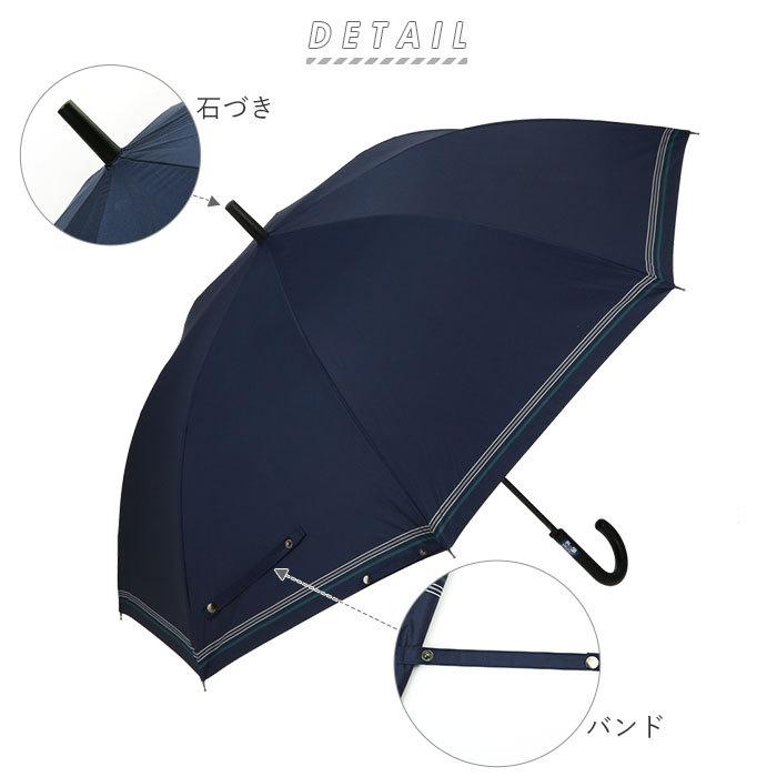 長傘 メンズ 65cm メンズおしゃれ長傘 日傘 雨傘 ワンタッチ ジャンプ式 グラスファイバー 晴雨兼用傘 雨晴兼用傘 メンズ傘 晴雨兼用 雨晴兼用｜backyard-1｜02