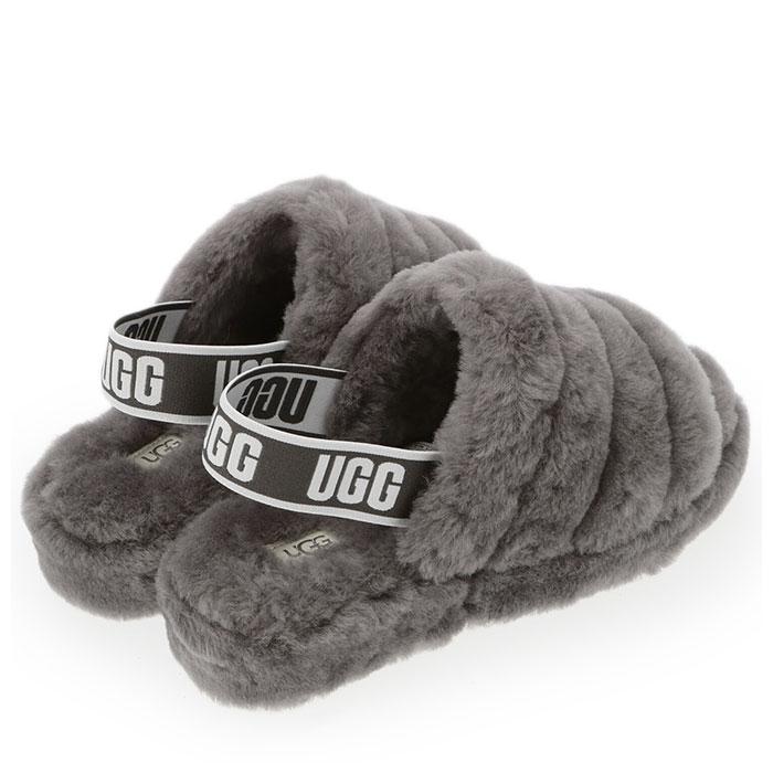 ugg 通販ugg サンダル ファー 好評 フラッフ イヤー スライド FLUFF