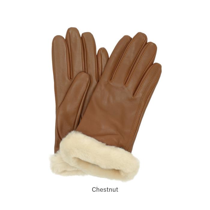 UGG アグ 手袋 レディース 通販 革 シープスキン 伝導性レザー