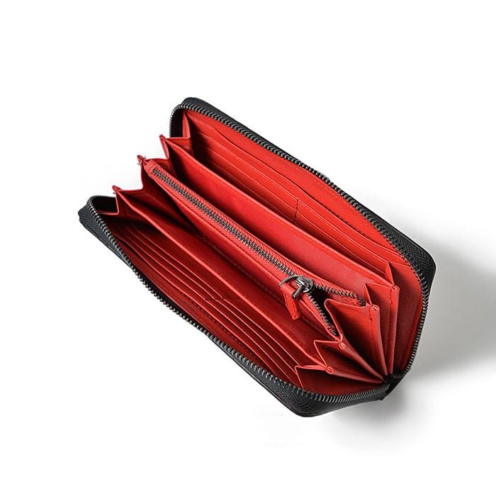 長財布 メンズ 本革 通販 スタッズ 鋲 ラウンドファスナー 小銭入れ