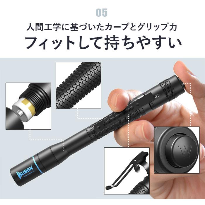 ペンライト 通販ペンライト 医療用 led ウーベン E19 ペン型 ライト