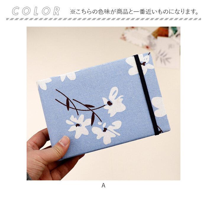 アルバム 写真 ポケット ポストカードアルバム リネン 布貼り