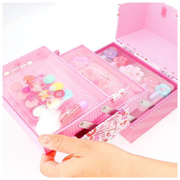 バニティ メイクボックス キッズ メイクセット 女の子 通販 コスメセット 化粧品セット メイクアップセット メイクアップボックス おままごと バニティ | ブランド登録なし | 08