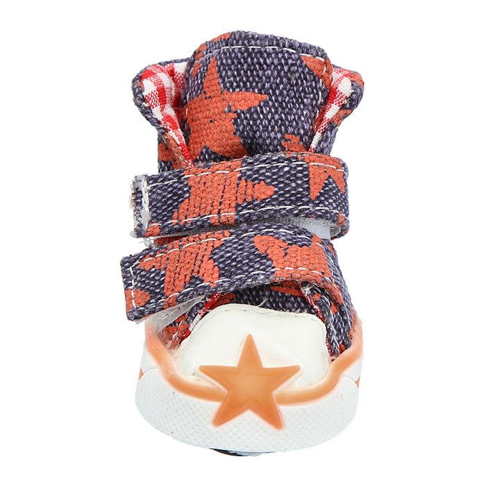 犬 くつ 通販 靴 ドッグ いぬ シューズ スニーカー 小型犬 中型犬 汚れ防止 足裏 肉球保護 ペット 4ピース レッド グリーン ブルー×ブラック 犬 |  | 04