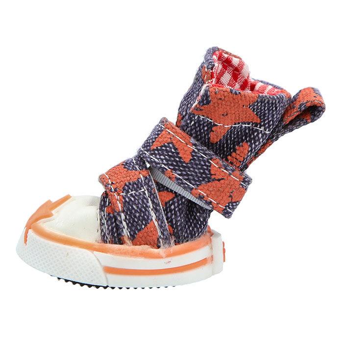 犬 くつ 通販 靴 ドッグ いぬ シューズ スニーカー 小型犬 中型犬 汚れ防止 足裏 肉球保護 ペット 4ピース レッド グリーン ブルー×ブラック 犬 |  | 06