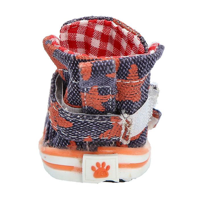 犬 くつ 通販 靴 ドッグ いぬ シューズ スニーカー 小型犬 中型犬 汚れ防止 足裏 肉球保護 ペット 4ピース レッド グリーン ブルー×ブラック 犬 |  | 07