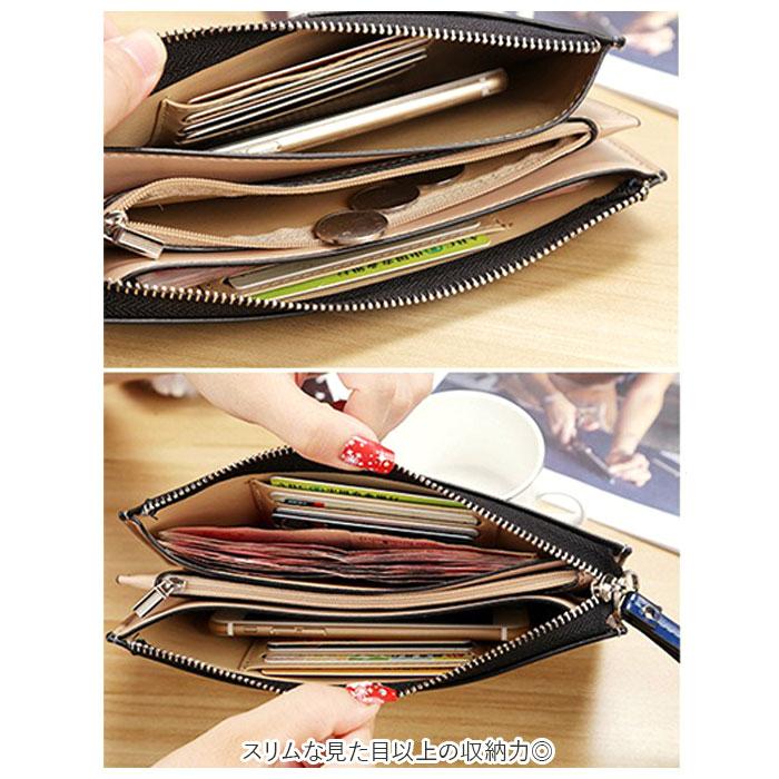 マルチケース 通帳 通販 長財布 大容量 通帳 ケース 通帳ケース マルチポーチ ポーチ カード 多機能 薄型 ポケット 印鑑 レディース 便利 おしゃれ マルチケース | ブランド登録なし | 03