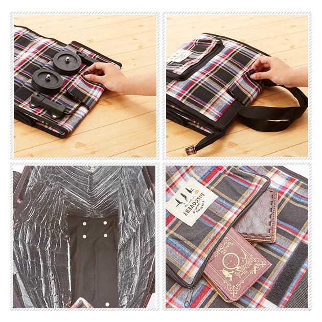 ショッピングカート おしゃれ 折りたたみ 4輪 軽量 シルバーカー 保冷 ショッピングキャリー お買い物バッグ キャリーバッグ お買い物カート 大容量 | ブランド登録なし | 05