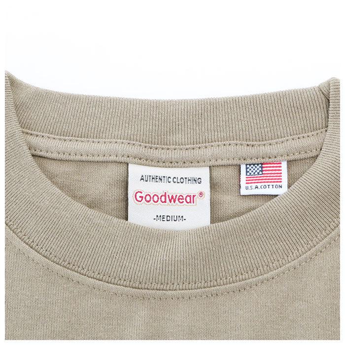 ロンt 通販ロンt メンズ ブランド goodwear 長袖 tシャツ ロングスリーブ グッドウェア おしゃれ シンプル 無地 アースカラー ポケット付き 秋 冬 秋服 | Goodwear | 13