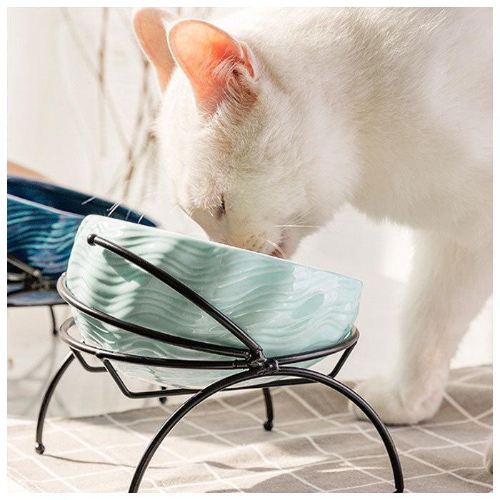 フードボウル 高さがある 通販 陶器 お皿 犬 猫 フードボール 食事台 食器 フードボウルスタンド フードスタンド 餌皿 ごはん皿 ご飯入れ イヌ フードボウル |  | 04