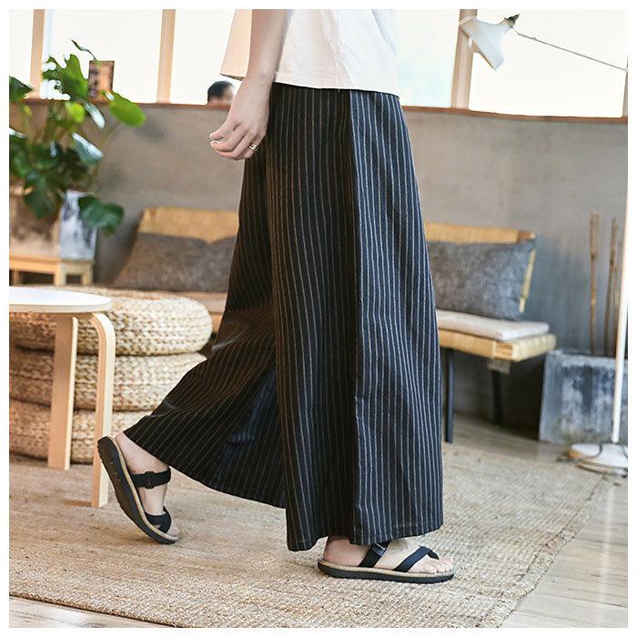 ワイドパンツ メンズ 通販 レディース 男女兼用 黒 ガウチョパンツ クロップド パンツ 春 夏 秋 柄 袴パンツ 大人 かわいい 大きいサイズ ワイドパンツ |  | 08