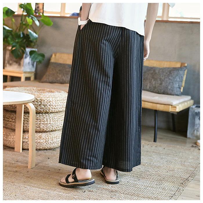 ワイドパンツ メンズ 通販 レディース 男女兼用 黒 ガウチョパンツ クロップド パンツ 春 夏 秋 柄 袴パンツ 大人 かわいい 大きいサイズ ワイドパンツ |  | 09